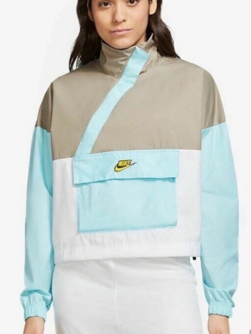 Nike Icon Clash Anorak Jacket Oversized Lightweight Color Block Windbreaker XS